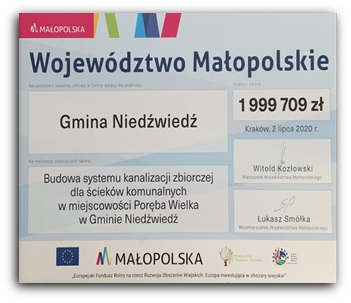 BUDOWA KANALIZACJI w GMINIE NIEDŹWIEDŹ