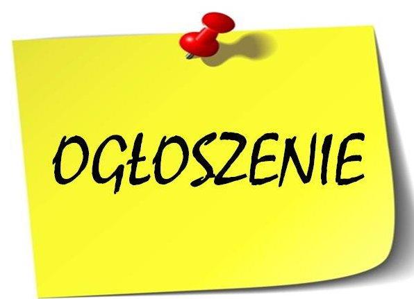 OGŁOSZENIE!