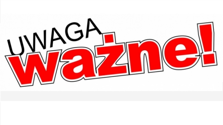 WAŻNA INFORMACJA