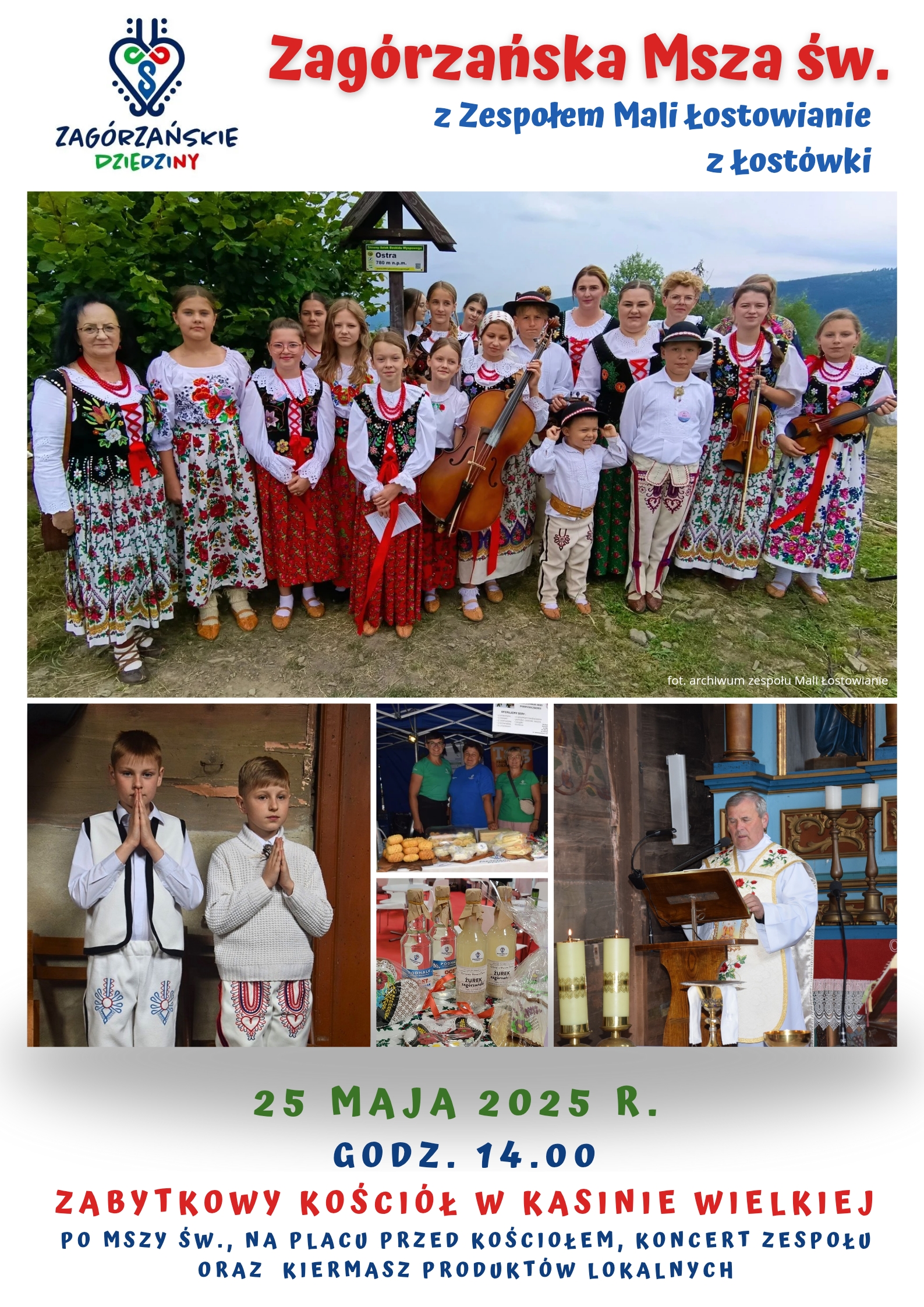 Zagórzańska Msza św. z zespołem Mali Łostowianie