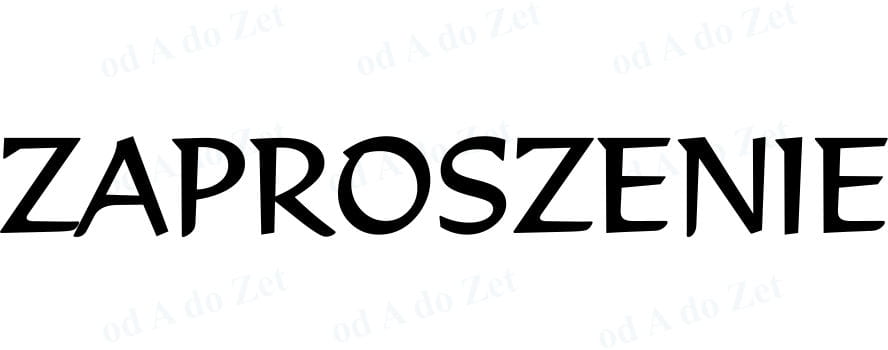 ZAPROSZENIE