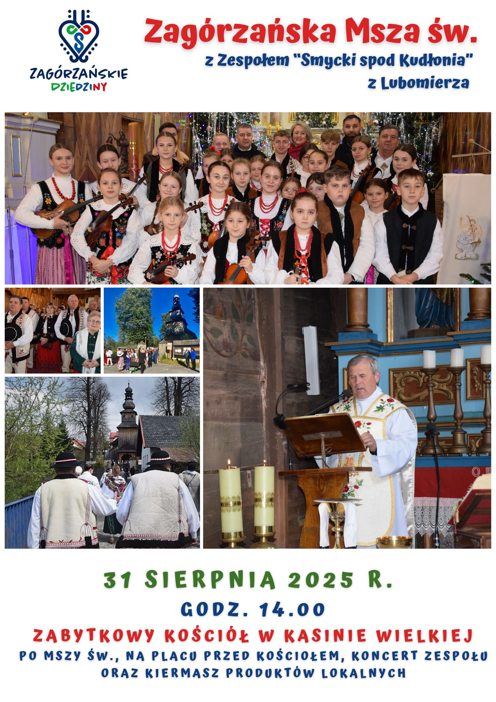 Zagórzańska Msza św. z zespołem Smycki spod Kudłonia