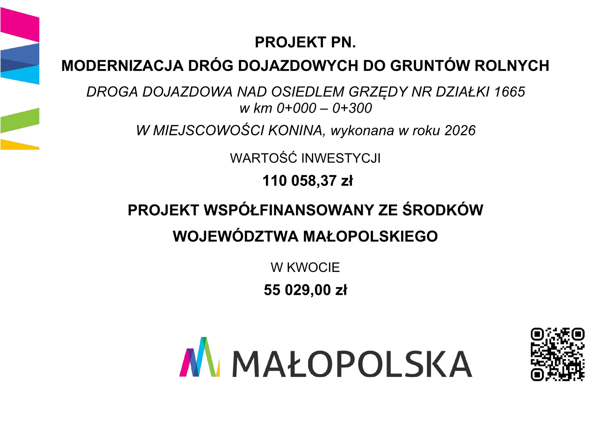 Modernizacja dróg dojazdowych do gruntów rolnych w Gminie Niedźwiedź